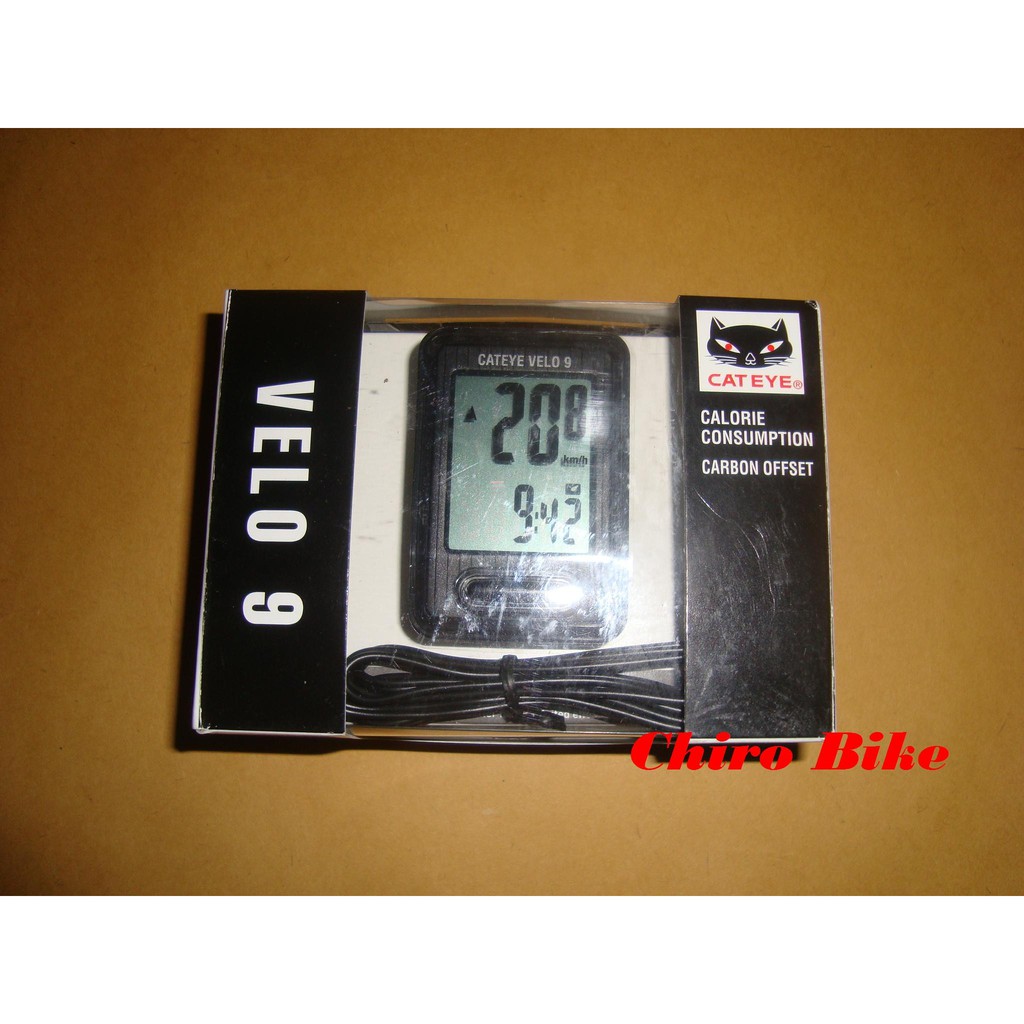 Speedometer sepeda cateye velo 9