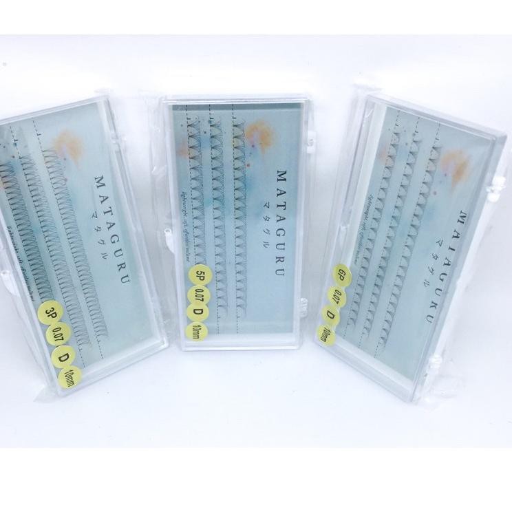 Terbaik Premade Eyelash Extension Tanam Bulumata Palsu Rusian Russian Volume 3D 5D 6D Mataguru 0.10m