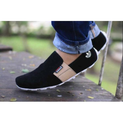 RECOMENDED !! Sepatu Slop Casual Pria - Slip On Pria - Casual Santai - Formal Kerja - Adidas Asensio