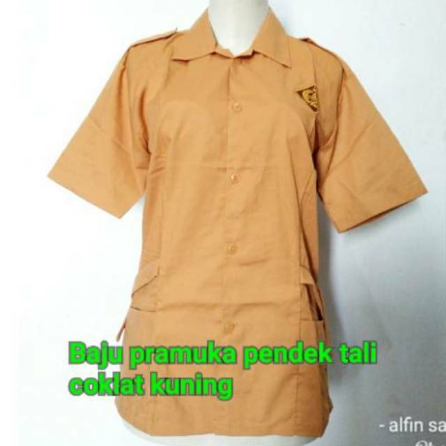 Seragam Sekolah wanita Pramuka SD SMP SMA/MTs pendek tali