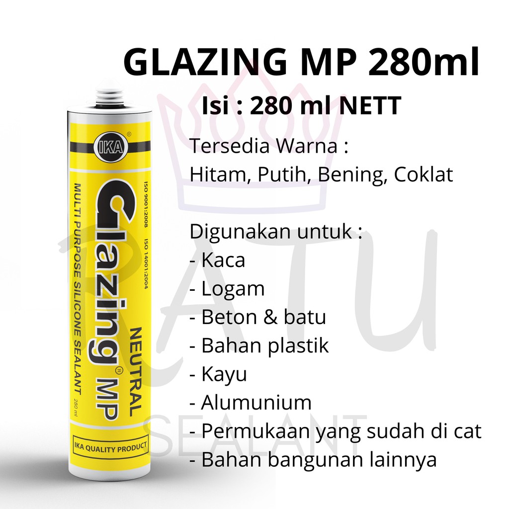 Silicone Sealant Lem Kaca Lem Acp Glazing Mp Silikon Silen Sealent 280ml Pintu Jendela Kayu Aquarium Shopee Indonesia