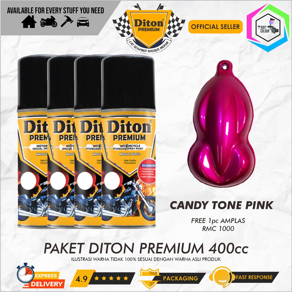Paket Hemat Candytone Pink DITON PREMIUM - 9306 Candytone Pink  Termurah Ya Gan Diton Premium