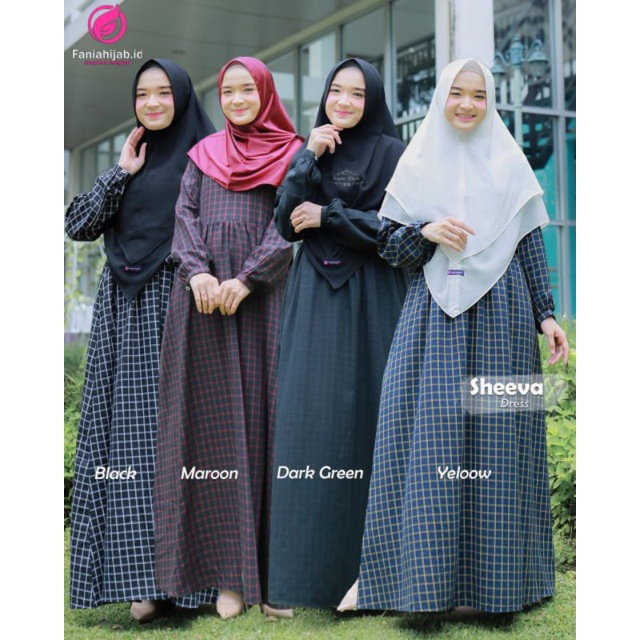 Sheeva Dress Faniahijab.id / Gamis Sheeva