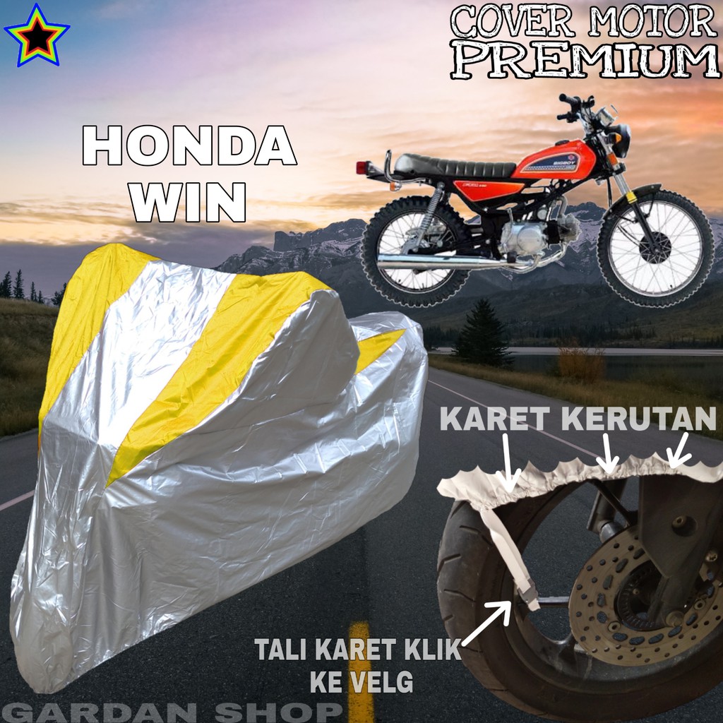 Sarung Motor HONDA WIN Silver KUNING Body Cover Honda PREMIUM