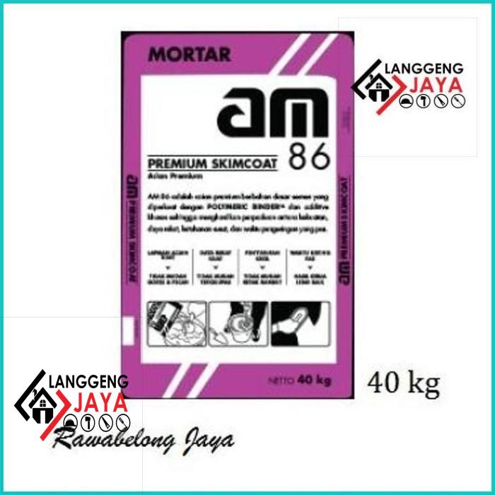 Promo Am 86 Grey Premium Skimcoat (40Kg) Langgeng-