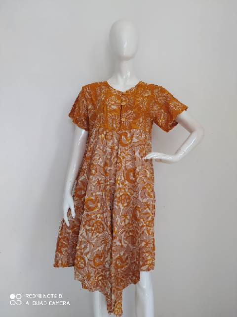 Daster batik model payung baju rumah batik wanita size M daster payung baju tidur wanita daster klok