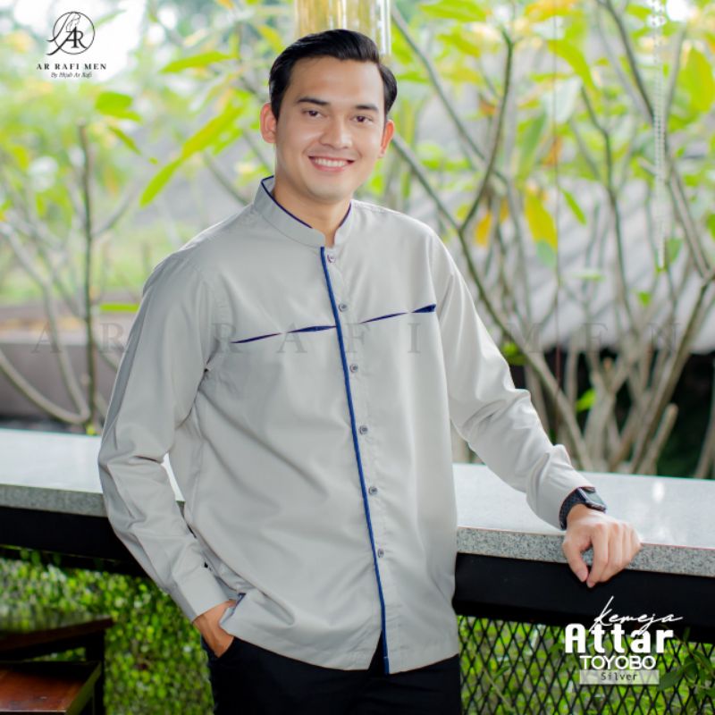 KEMEJA PRIA TERLARIS TERHITS KOKO PRIA LENGAN PANJANG KEMEJA ATTAR EXCLUSIVE✔️ BY ARRAFI MEN || KEME