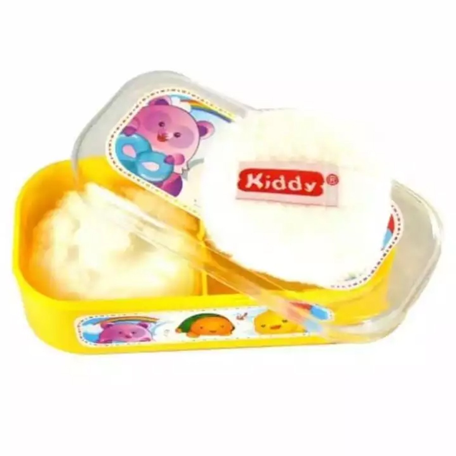 Kiddy Tempat Bedak Bayi Anti Pecah Isi 2 Puff Wadah Tabur Bayi