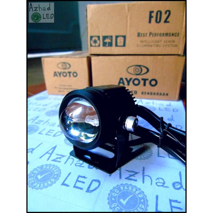 Lampu Sorot Tembak Led Laser D2 Ayoto 18 Watt Foglamp Mobil Motor