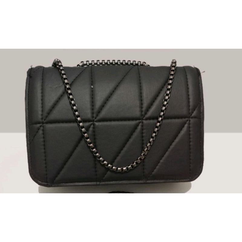 Tas Slempang Wanita //Tas Wanita Slingbag Black style Terbaru//Fashion kekinian//fashion wanita//Tas Murah//