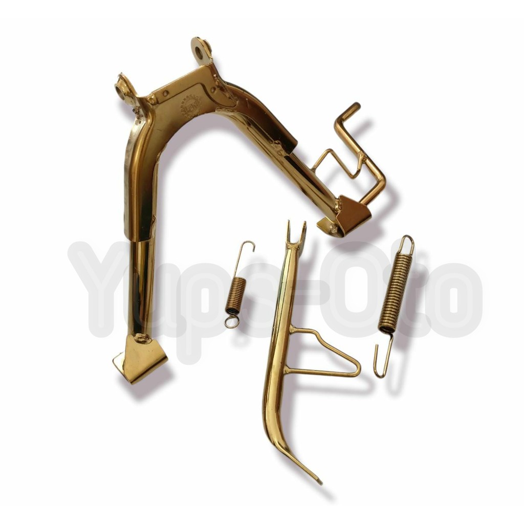 NEW PAKET STANDAR TENGAH DAN STANDAR SAMPING PLUS PER MOTOR YAMAHA MATIC RING 17 GOLD HENG THAILAND