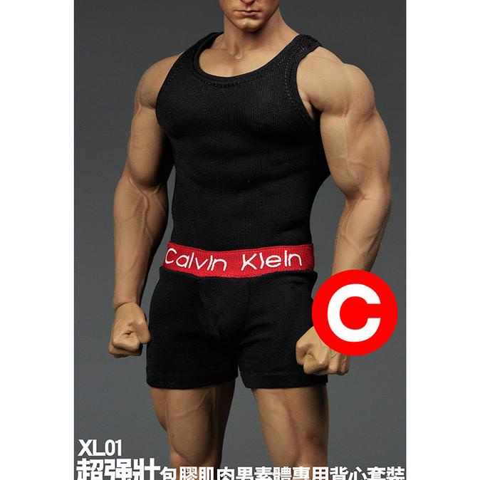 SuperMCToys Kaos Celana Dalam Underwear Vest Male TBLeague Phicen 1/6 barang ready