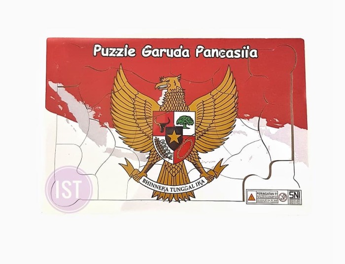 Puzzle Papan Kayu Garuda Pancasila