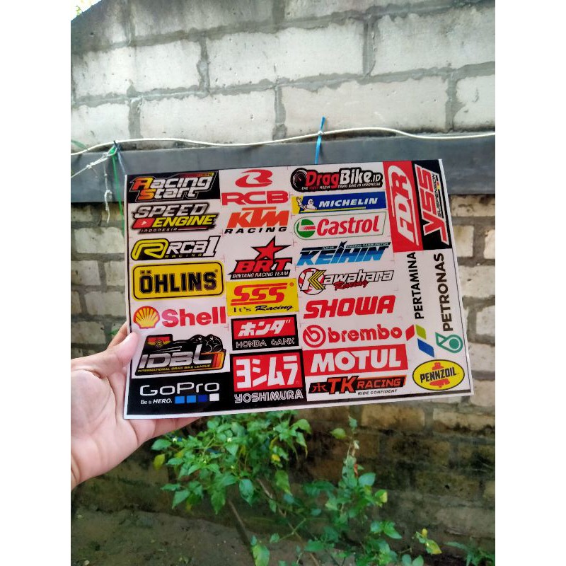 

stiker pack sponsor balap