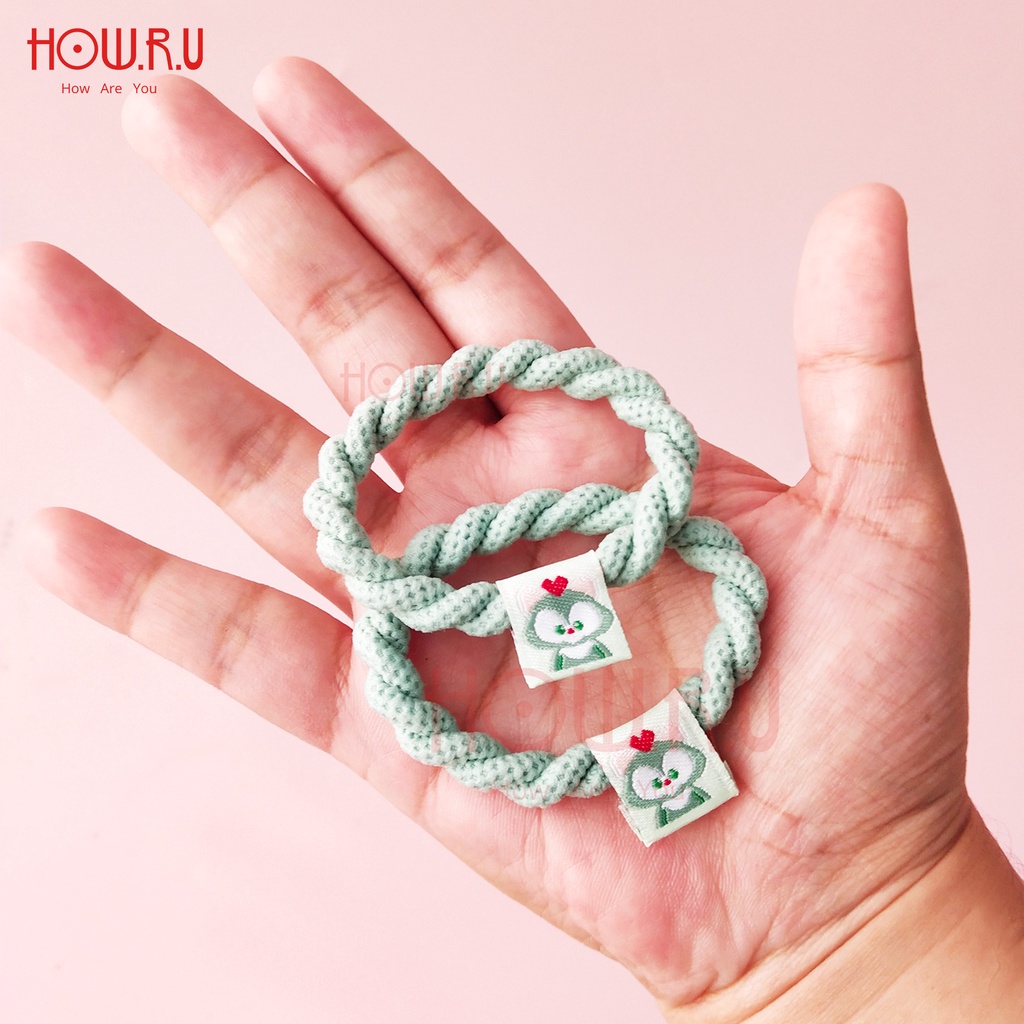 HOW.R.U | Set Ikat Rambut Korean Style / Karet Rambut Lucu Elastis