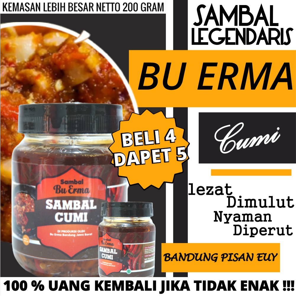 

MAKANAN INSTAN SAMBAL CUMI SAMBAL BABY CUMI PEDAS SAMBEL SAMBAL ORIGINAL BANDUNG PROMO MURAH A4