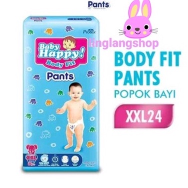 Baby happy pants XXL- 24 pcs popok celana bayi anak babyhappy