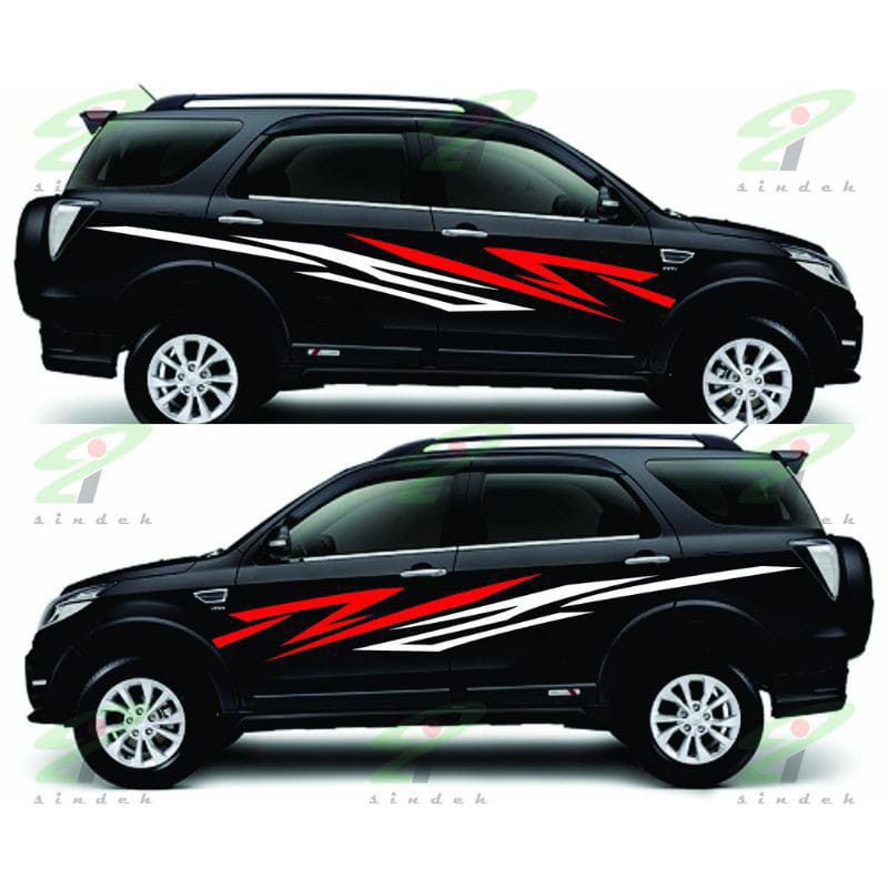 sticker cutting mobil Rush Terios Daihatsu toyota