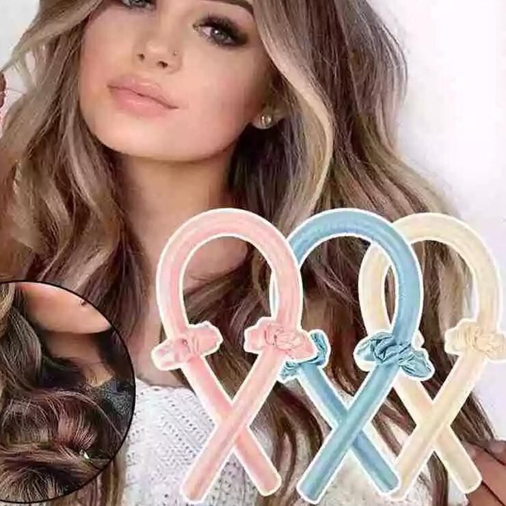 ✺ (Heatless Curl)Alat Keriting Gantung Rambut Pengkriting Rambut tanpa Catok Curl Curling Ribbon ✾