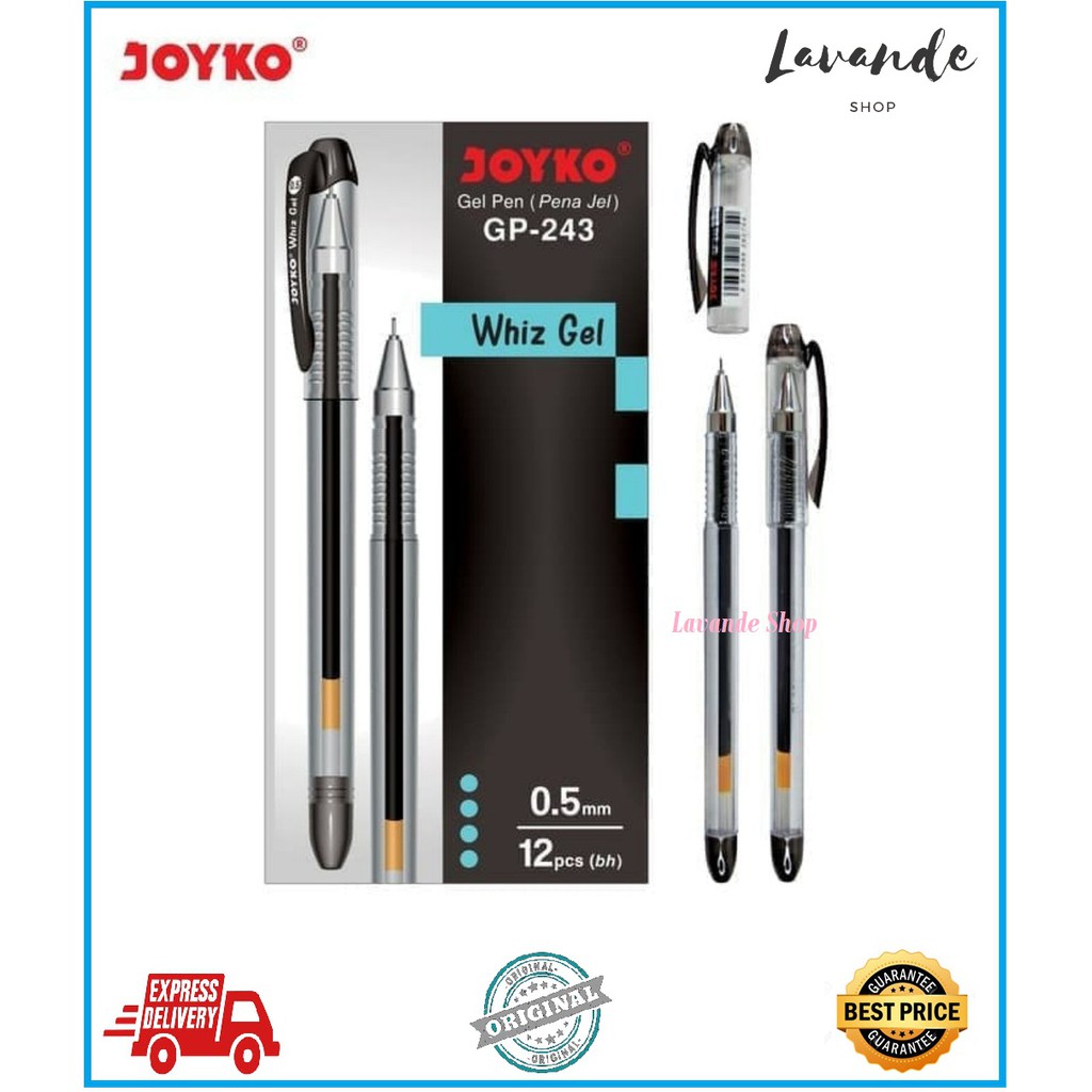

PULPEN GEL JOYKO HITAM / PEN JOYKO GP 243 HITAM