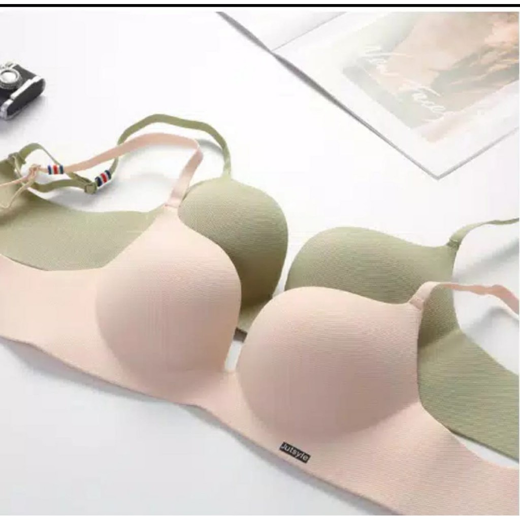 JUTSYLE PUSH UP SEAMLESS CUP BRA BH TANPA KAWAT HIGH QUALITY