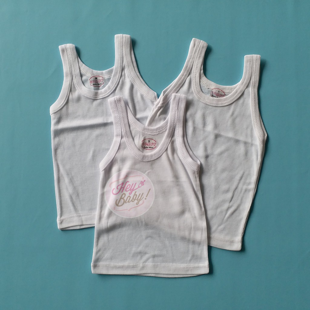 Kaos Kutang Anak Warna Putih polos Murah Import Singlet Anak Laki2 Perempuan Model Terbaru Impor