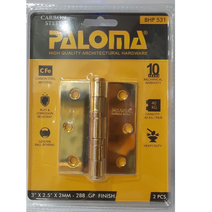 Engsel Jendela 3 Inch Paloma QHBHP 531 - 3" inch Engsel Jendela Stainless Carbon Steel Berkualitas