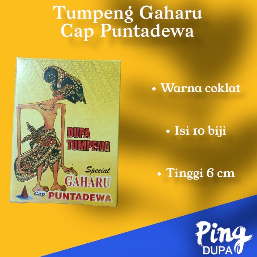 Dupa Hio Gaharu Tumpeng Isi 10 Special Gaharu Cap Puntadewa