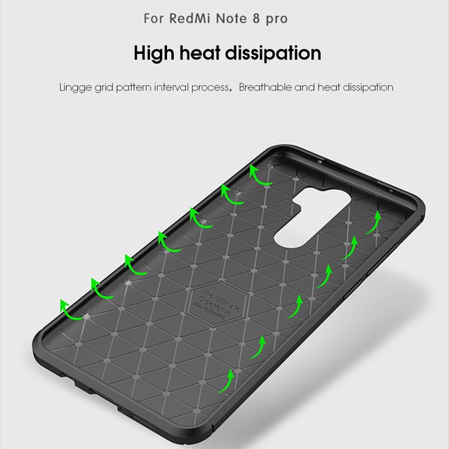 Case Xiaomi Redmi Note 8 Pro Ultimate Carbon Combine Premium Softcase