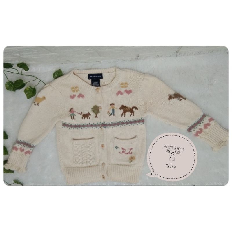 sweater rajut anak preloved ralph lauren