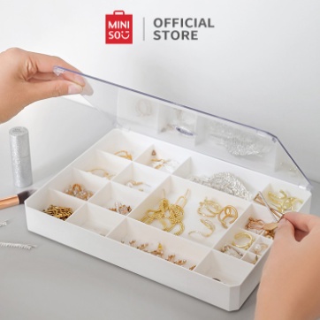 MINISO Kotak Penyimpanan Serbaguna Tempat Makeup Organizer Perhiasan