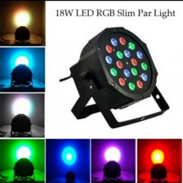 Lampu disco 18led /par light /lampu panggung