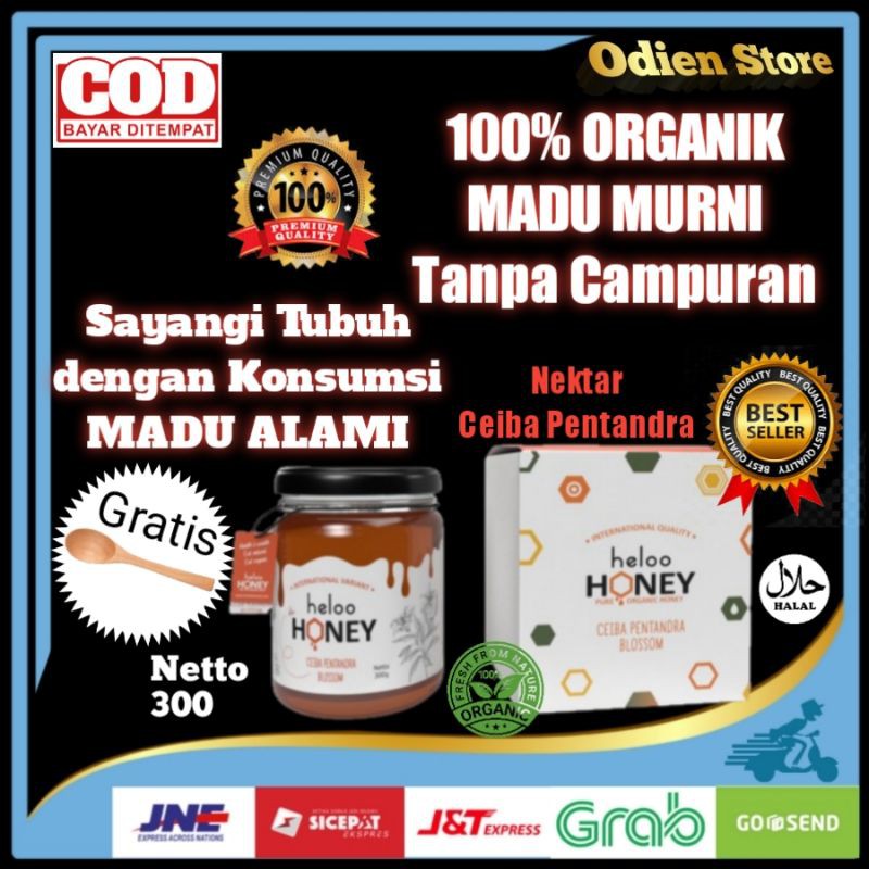 

Madu Murni Asli Madu Herbal Alami Organik 100% Asli Murni Pure Raw Honey Nektar Ceiba Pentandra 300g