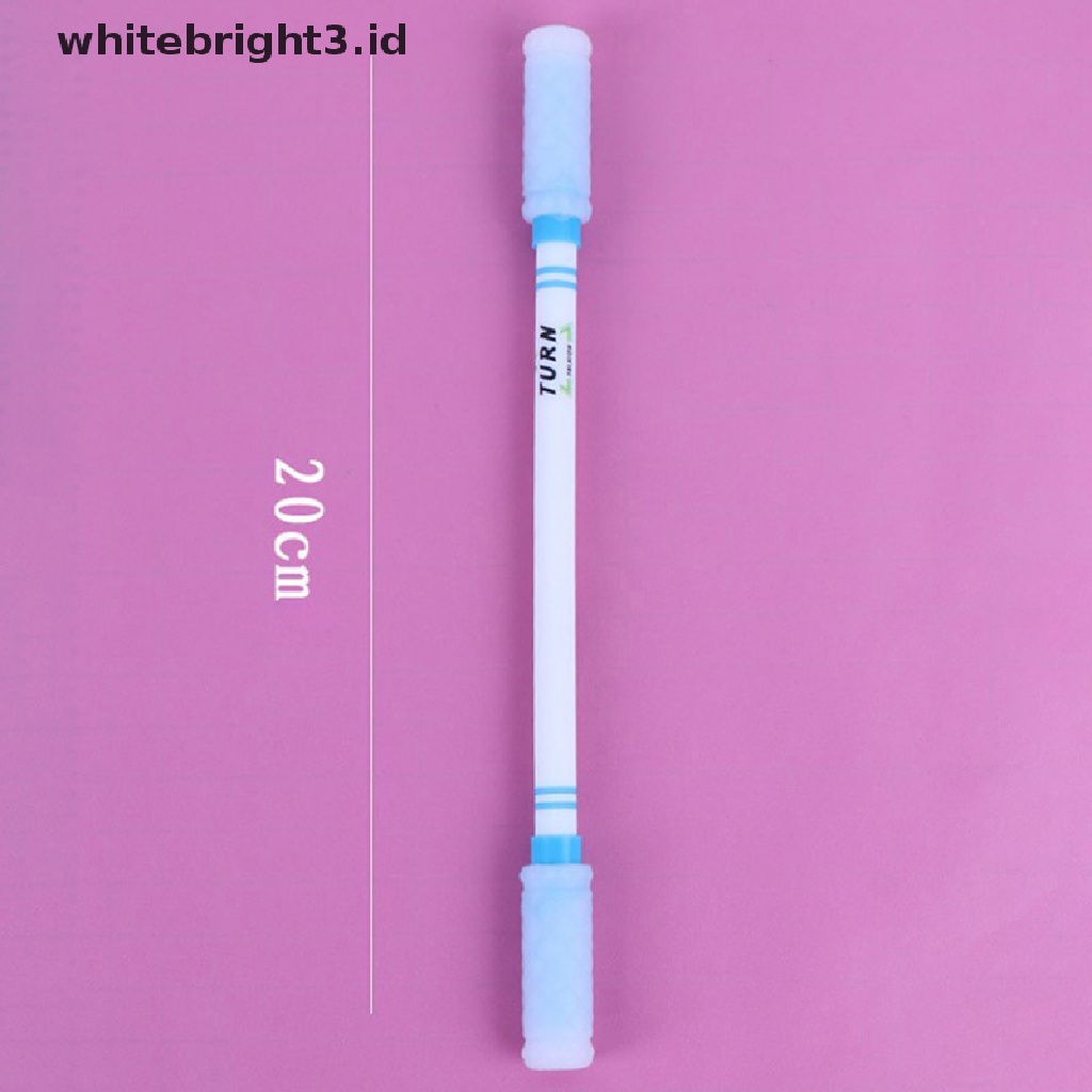 (whitebright3.id) Pulpen Spinning Anti Slip 20CM Warna Putih Untuk Kompetisi Champion