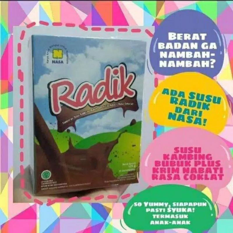 

Susu radik Nasa Penggemuk Badan Penambah Berat Badan Nafsu Makan Dewasa Anak Obat Tbc Asma Original