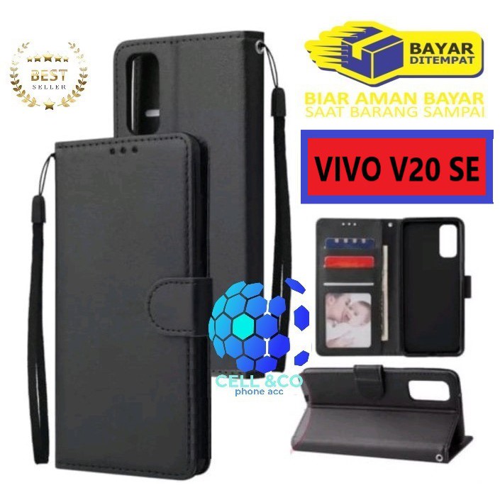 Flip cover VIVO V20 SE Flip case buka tutup kesing hp casing flip case leather wallet