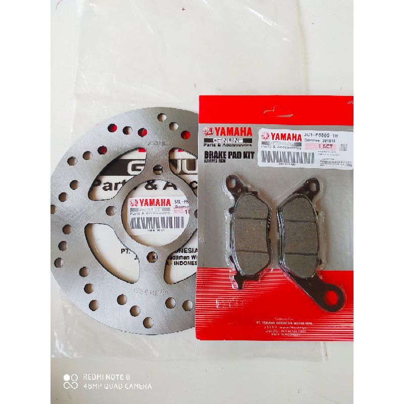 PIRINGAN CAKRAM DEPAN PLUS KAMPAS REM MIO SPORTY/MIO SMILE/XEON KARBU/SOUL/FINO/KODE 5TL ORI-YGP