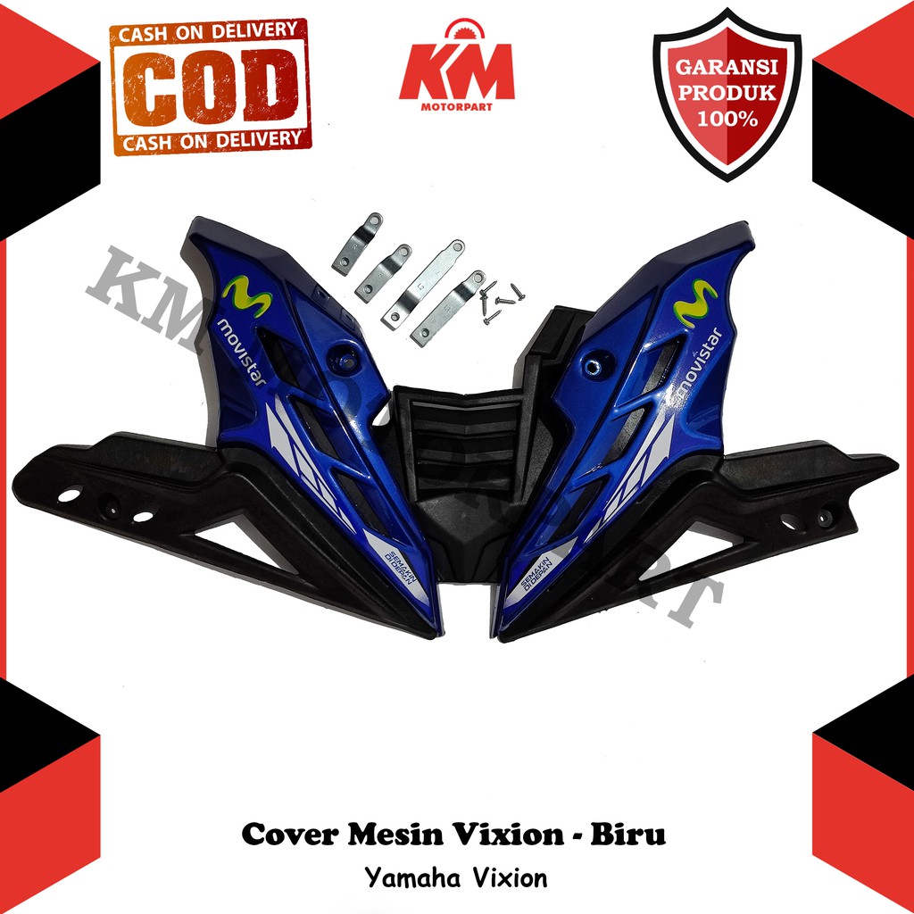 Cover Mesin Vixion Old New NVL NVA Tutup Engine Transformer Movistar Merah Hitam Putih Biru