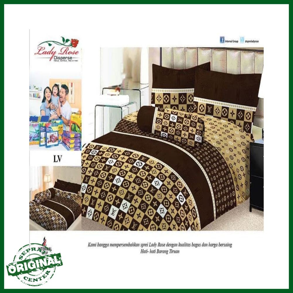 SEPREI LADY ROSE / SPREI LADY ROSE LV QUEEN 160 No.2 SEPRAI BRAND FASHION MEWAH TERKENAL