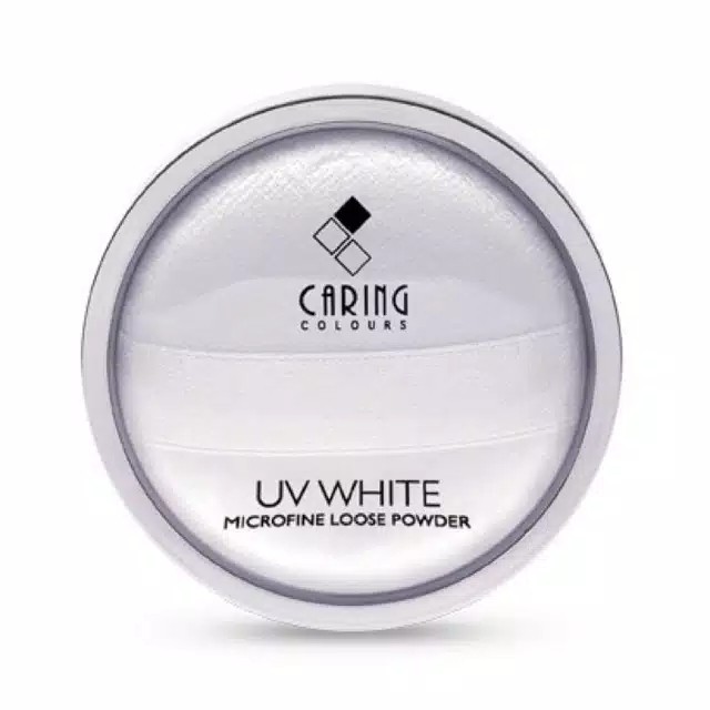 Caring colours UV white microfine loose powder