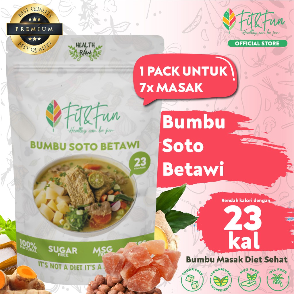 

( Premium Quality ) Fit and Fun - Bumbu Masak Sehat Diet Soto Betawi