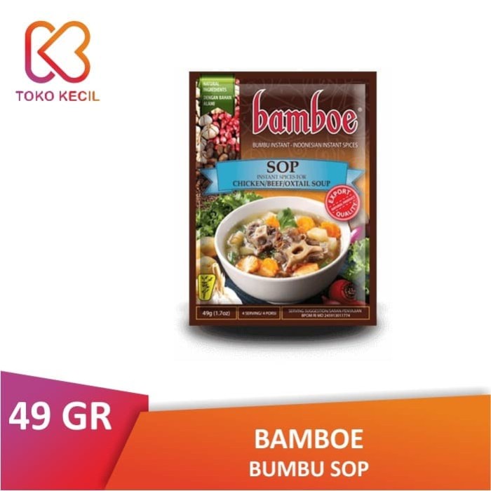 

Instan-Masak-Bumbu- Pack Bamboe Bumbu Sop 49 Gr -Bumbu-Masak-Instan.