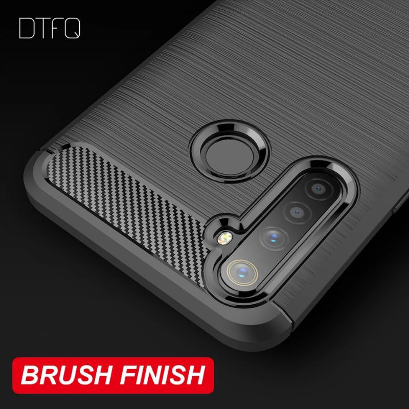 Softcase Karbon Realme 6 / 6 Pro Case Carbon Fiber Casing Cover Tpu Silikon Premium