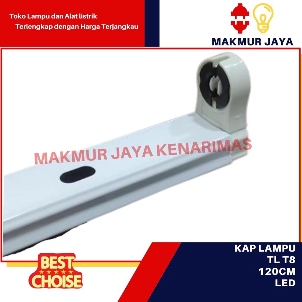 Kap Lampu TL T8 LED 120cm/kap lampu tl t8 led murah / Kap Housing LED TL T8