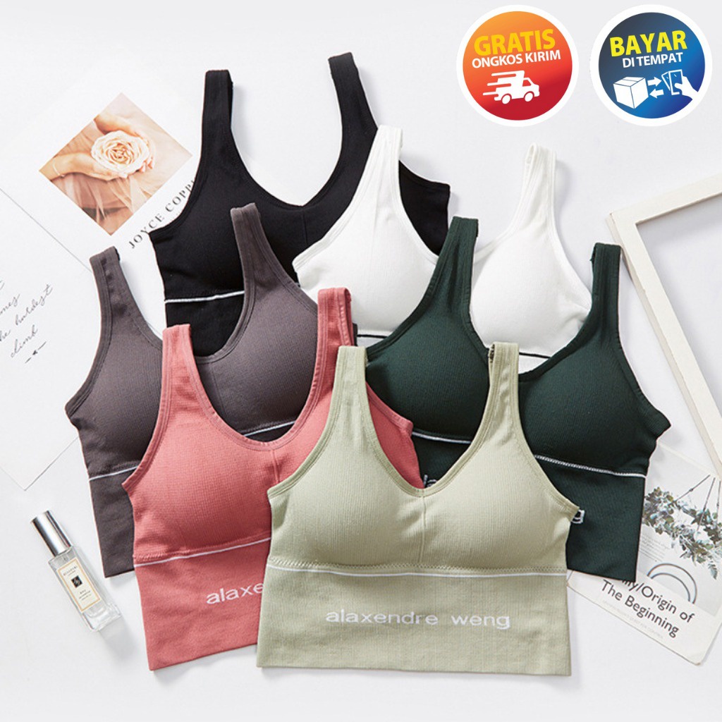 MIKADO - OT318 BRA WANITA BH WANITA SPORT BRA PAKAIAN DALAM WANITA OLAHRAGA SPORTS BRA BRA PUSH UP MURAH