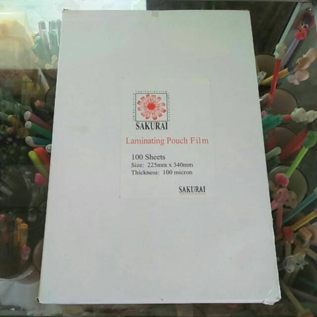 

Plastik LAMINATING SAKURAI isi 100sheets