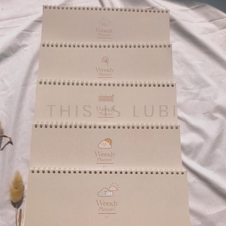 

bep-01 Weekly Planner B5 (JILID) BOOK PAPER Study Planner Student Planner Bullet Journal List To Do .,.,.,.,