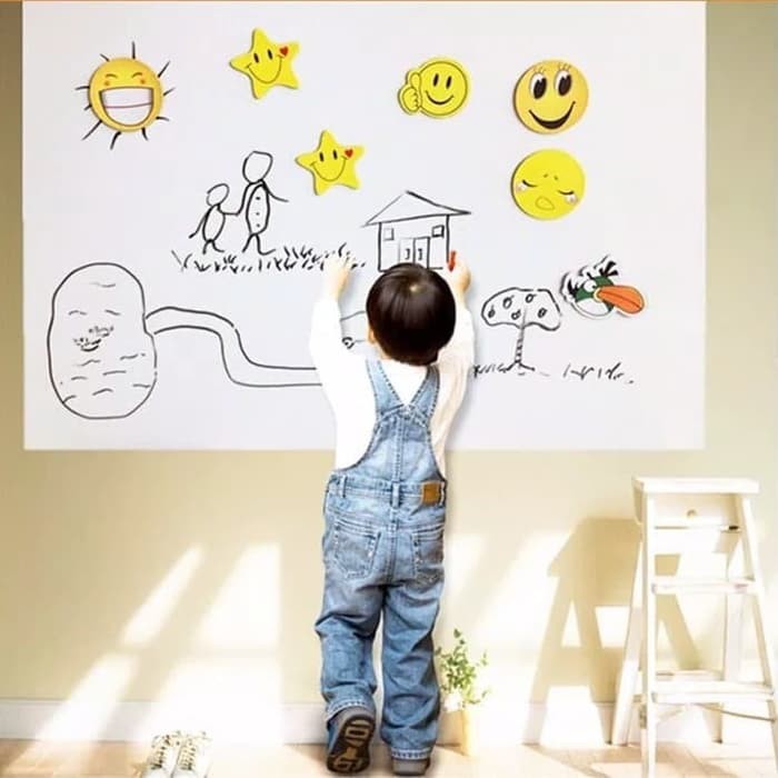 

Produk Eksklusif PAPAN TULIS ANAK TEMPEL DINDING WHITEBOARD SPIDOL STICKER VINYL 3M Best Seller