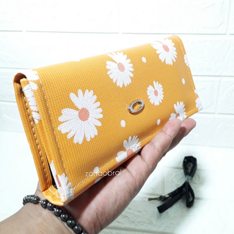 DOMPET WANITA LIPAT TALI PANJANG HARGA MURAH 024-Yellow