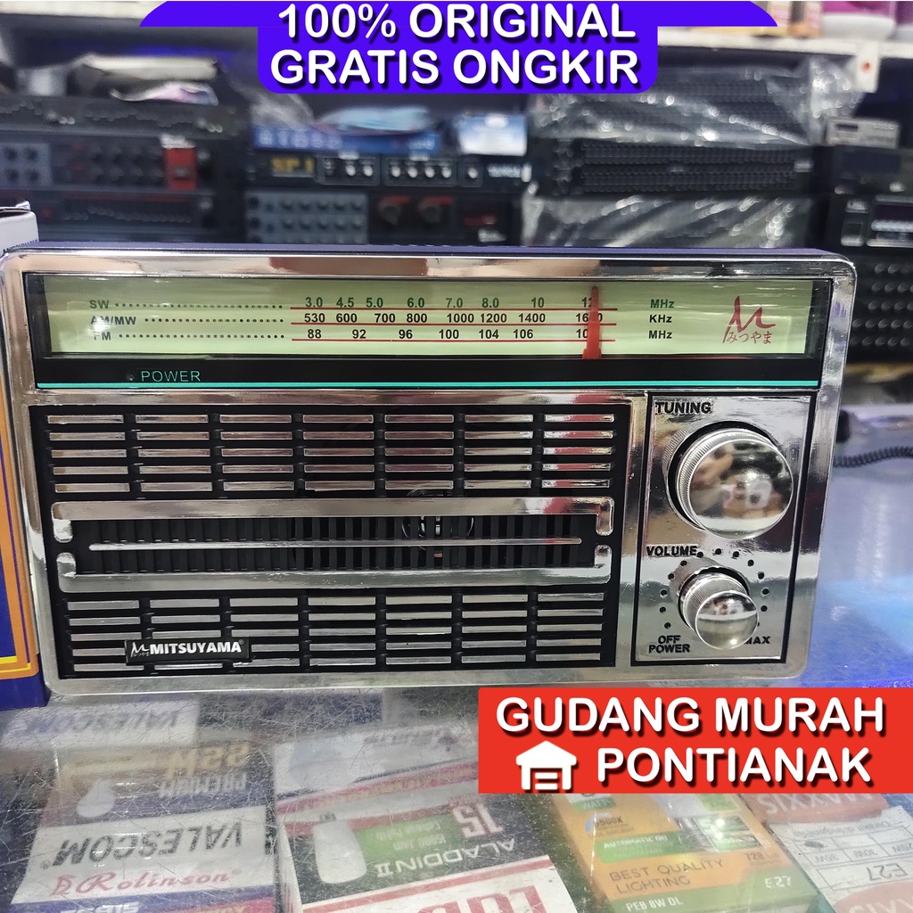 RADIO MITSUYAMA MS 4020 F18 4046 FM AM SW PORTABLE RADIO AC DC Random Sesuai Stok tersedia